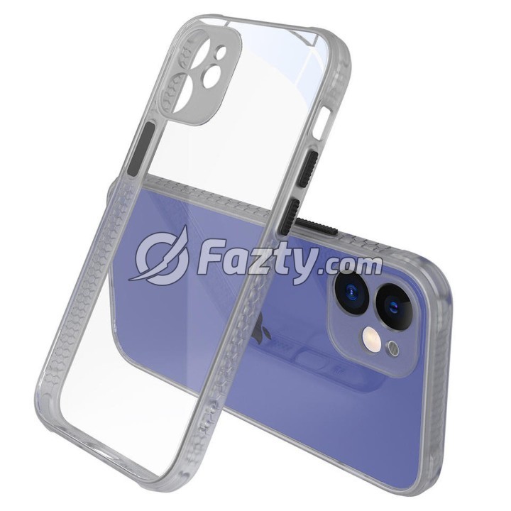 Estuche Protector Transparente con Cubierta de Cámara para iPhone