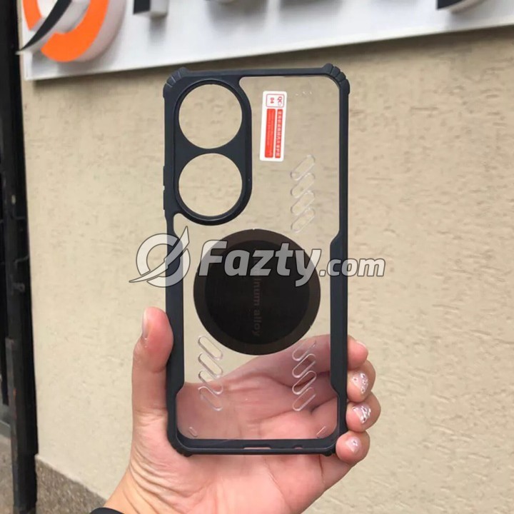 Estuche Protector Acrílico Transparente con Metal para Honor