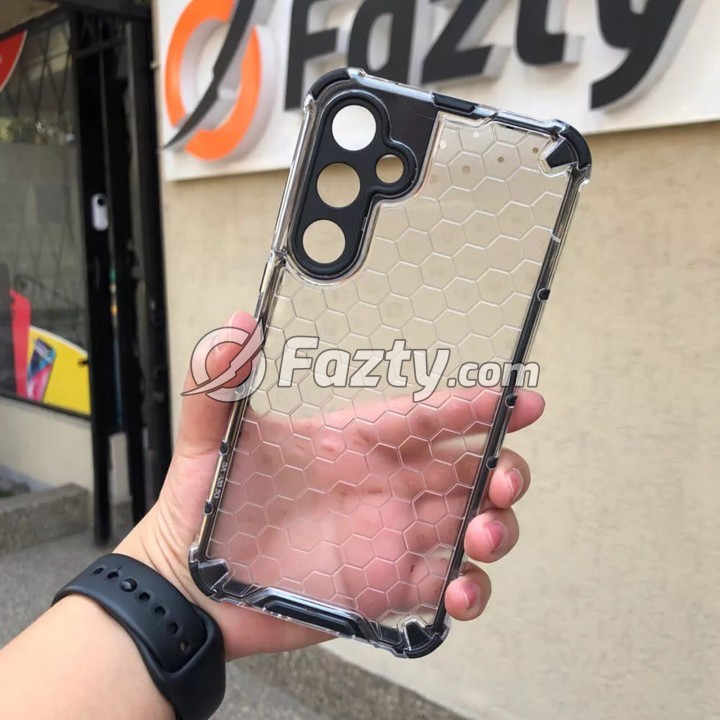 Estuche Protector Acrílico Transparente Tipo Panal para Samsung