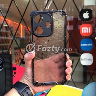 Estuche Protector Acrílico Transparente Tipo Panal para Xiaomi