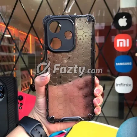 Estuche Protector Acrílico Transparente Tipo Panal para Xiaomi