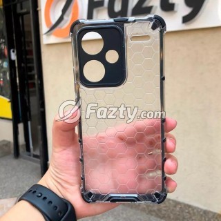 Estuche Protector Acrílico Transparente Tipo Panal para Xiaomi