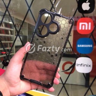 Estuche Protector Acrílico Transparente Tipo Panal para Xiaomi