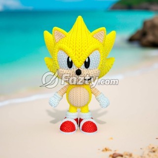 Figura 3D de Super Sonic Estilo Crochet
