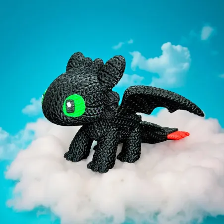 Figura 3D de Chimuelo Estilo Crochet