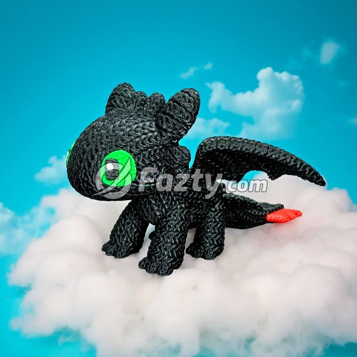 Figura 3D de Chimuelo Estilo Crochet