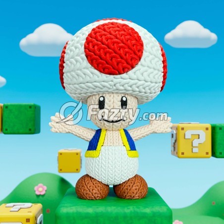 Figura 3D de Toad Estilo Crochet