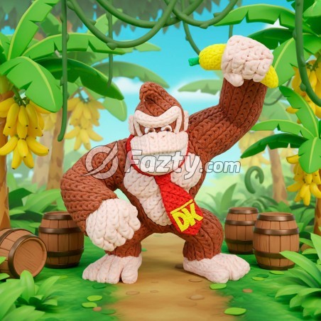 Figura 3D de Donkey Kong Estilo Crochet